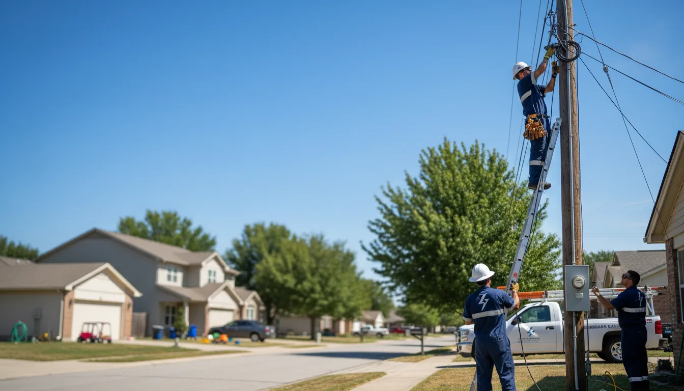 Residential electrician providing installation services in Garrettsville, OH